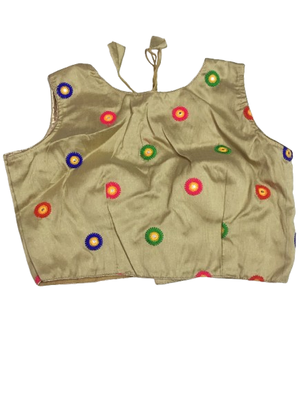 Raw Silk Gold Designer Blouse 99